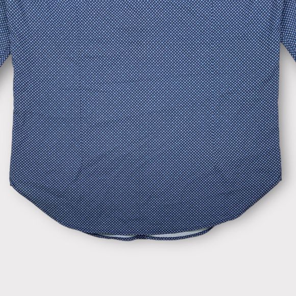 W.R.K Work Rest Karma Men's Small Medallion 4 Way Stretch Button Shirt Blue - Picture 10 of 14